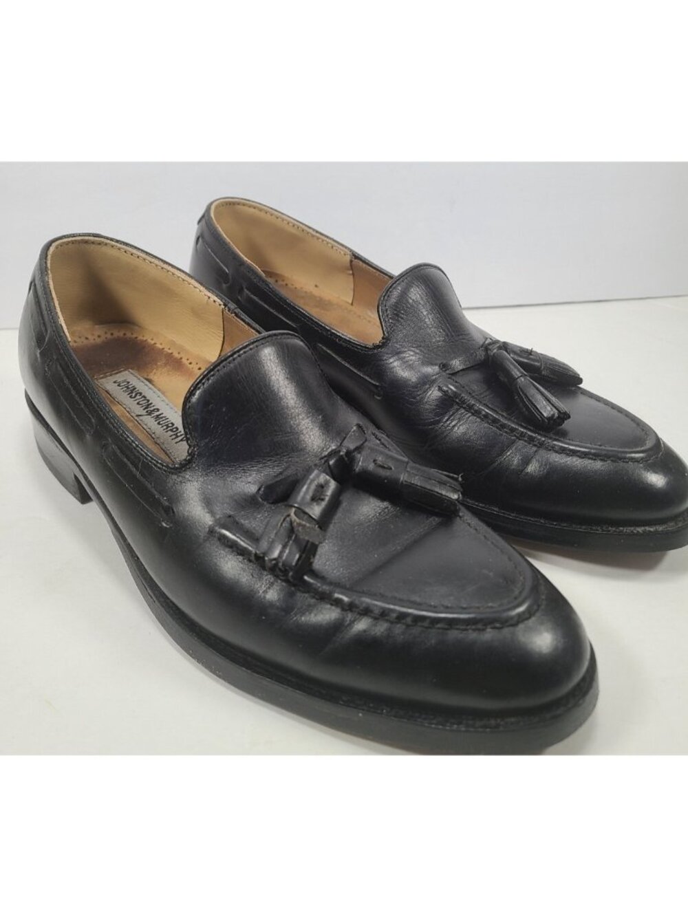 Johnston & Murphy Limited USA Made Mens 6.5 D/B Tassel Loafers Dress Shoes